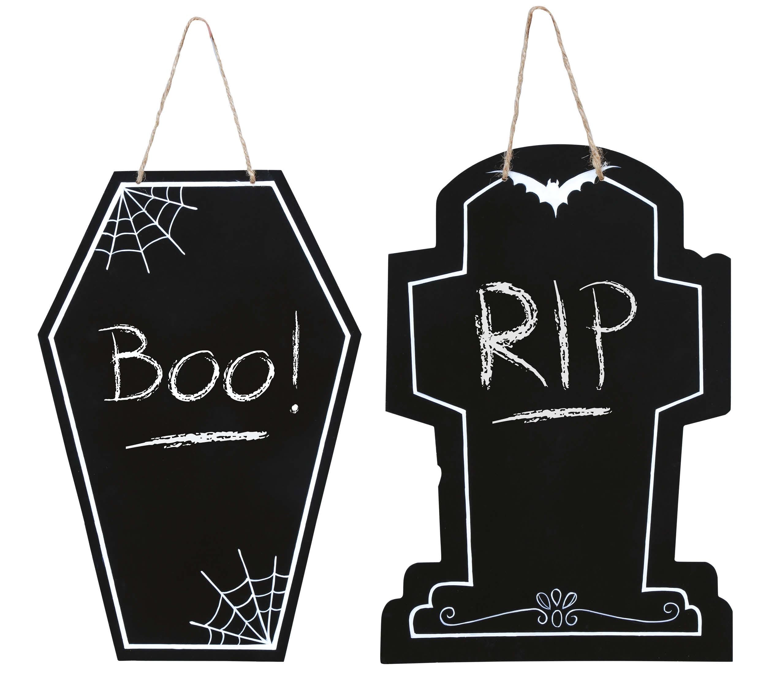 ASSORTED HALLOWEEN BLACKBOARDS 40X27 CMS.
