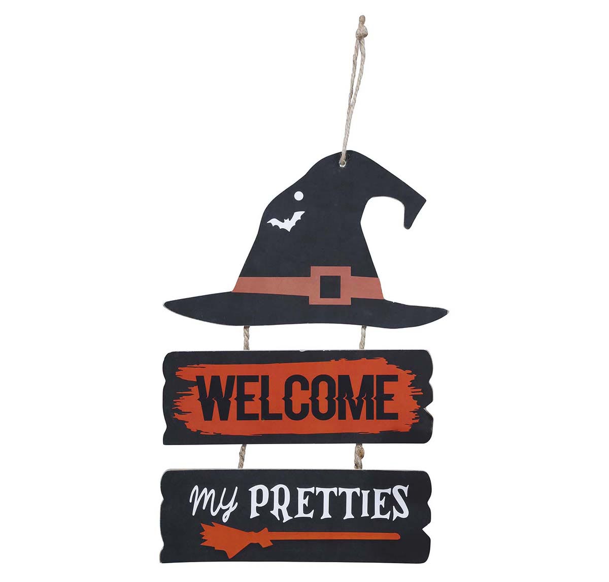 WITCH SIGN "WELCOME" 32X21 CMS.