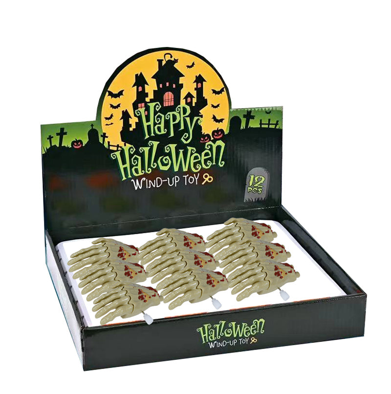 BOX 12 WIND-UP WALKING HANDS 9 CM
