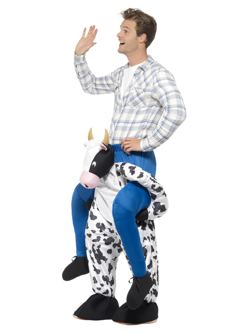 Piggyback Cow Costume, Black - 4