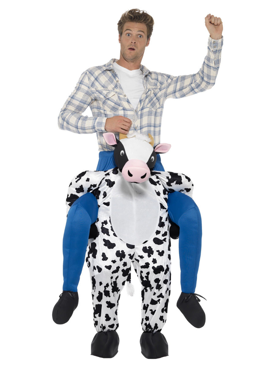 Piggyback Cow Costume, Black - 1