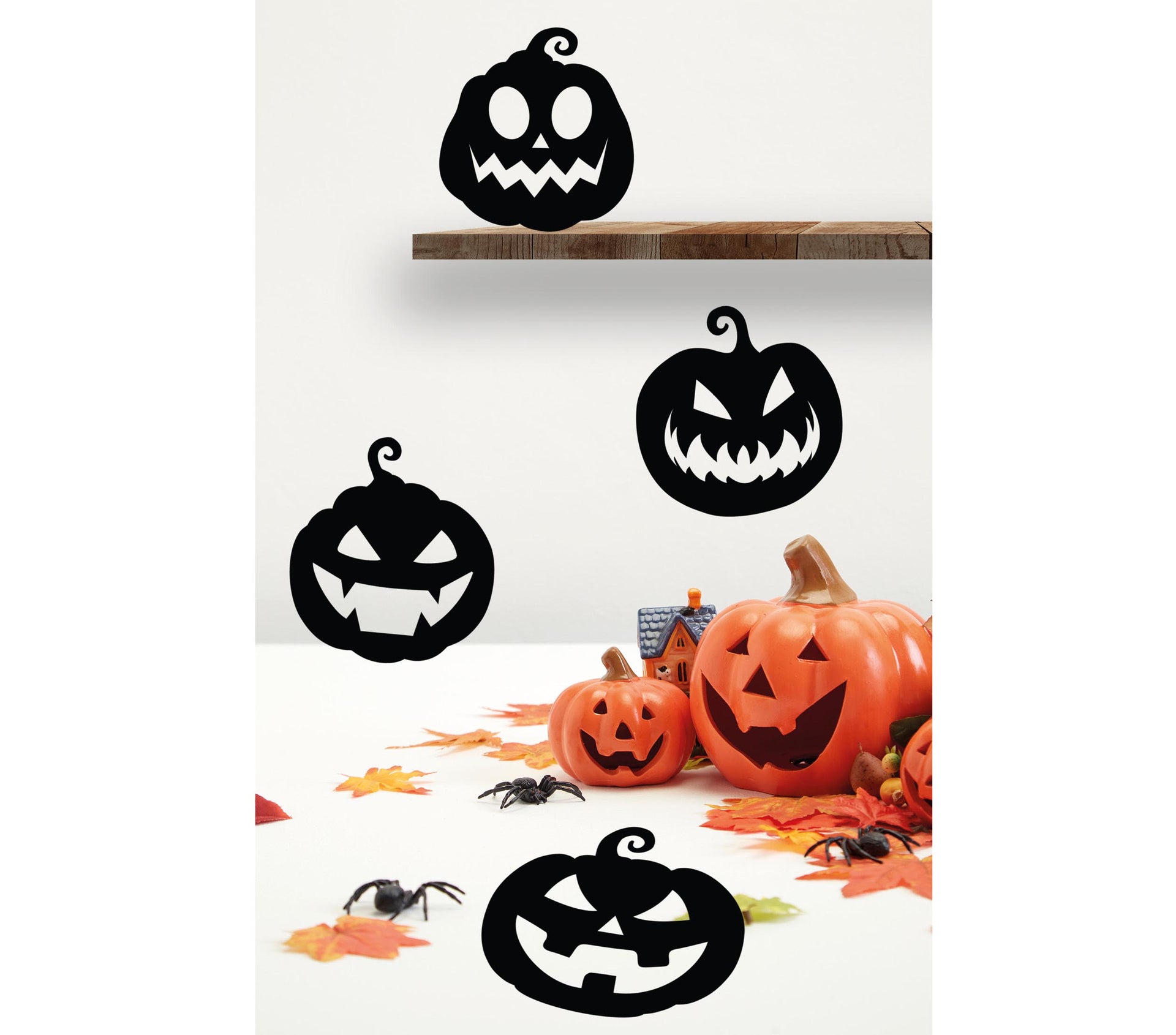 SILHOUETTES 4 BLACK PUMPKINS, PAPER