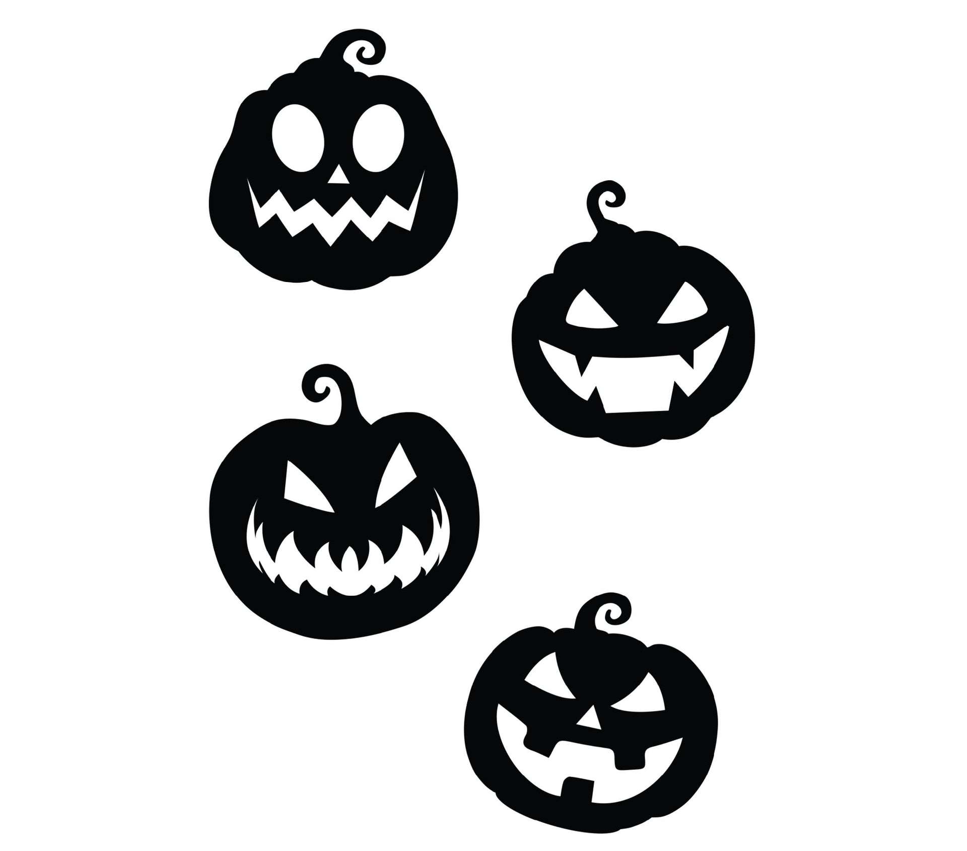 SILHOUETTES 4 BLACK PUMPKINS, PAPER