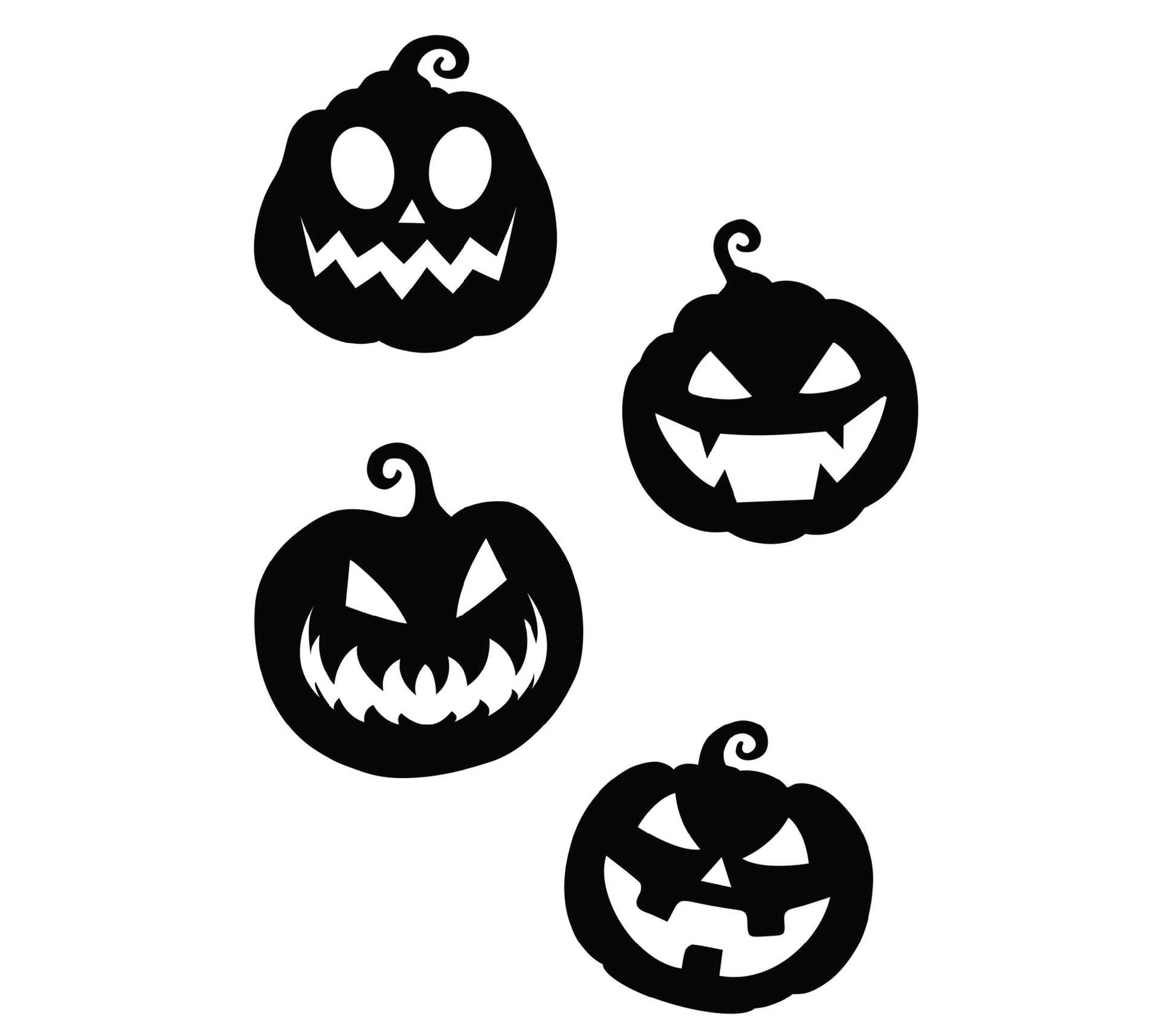 SILHOUETTES 4 BLACK PUMPKINS, PAPER