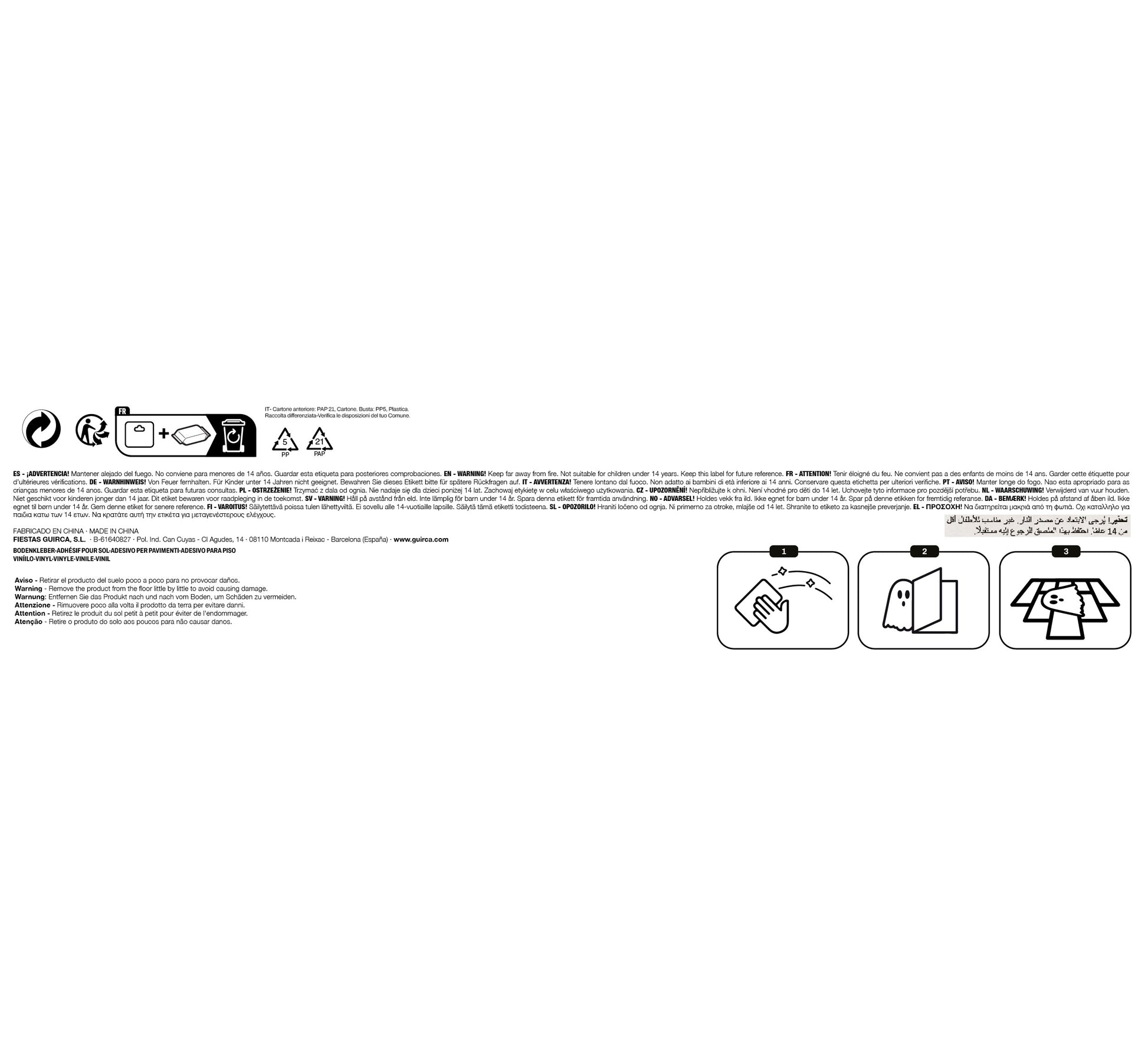ADHESIVE BLOODY SHOEPRINTS, 2 SHEETS, 25X70 CM