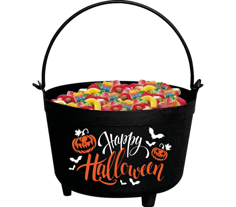 HAPPY HALLOWEEN CAULDRON, 24X23X15 CMS.