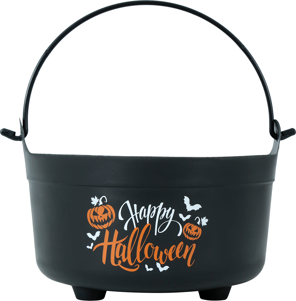 HAPPY HALLOWEEN CAULDRON, 24X23X15 CMS.