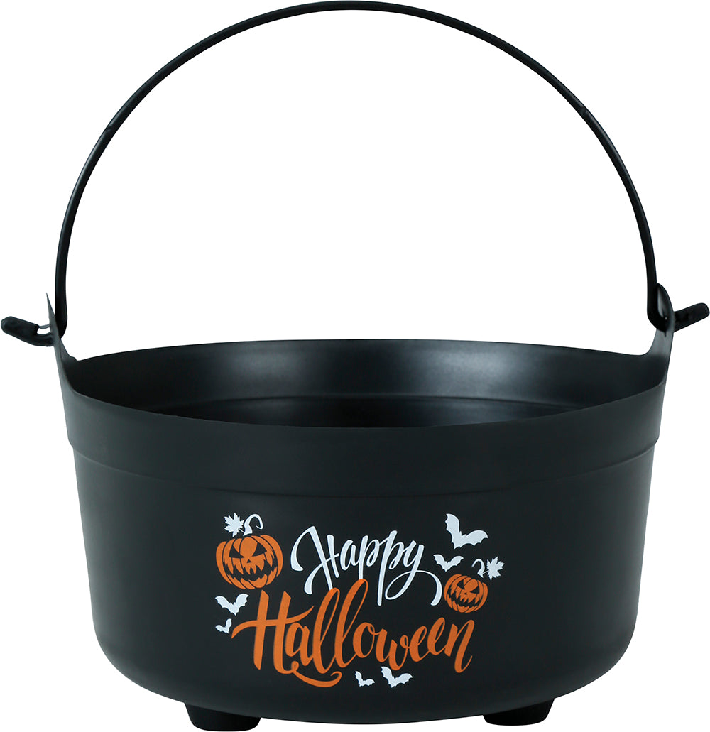 HAPPY HALLOWEEN CAULDRON, 24X23X15 CMS.