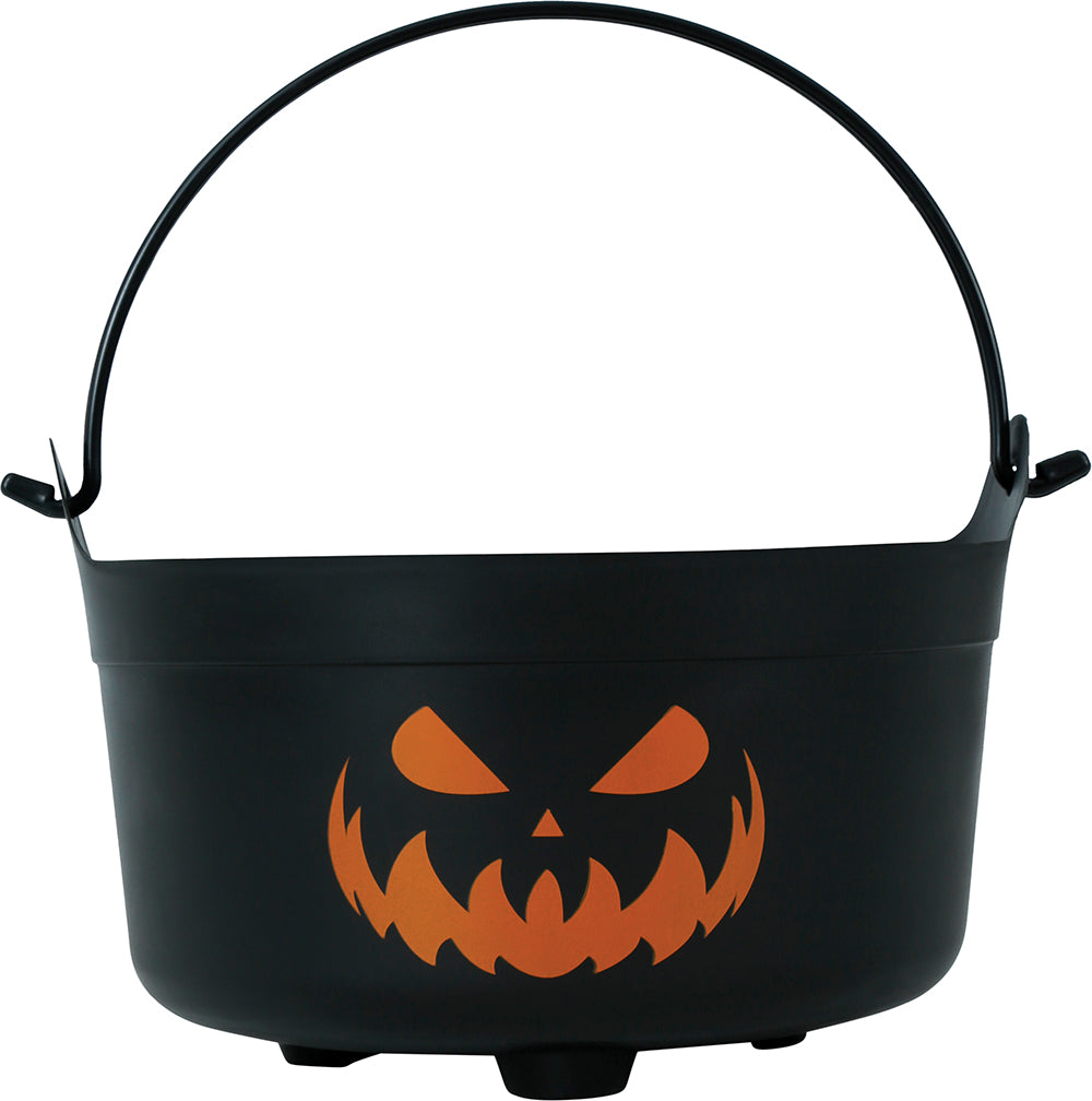 PUMPKIN CAULDRON, 24X23X15 CMS.