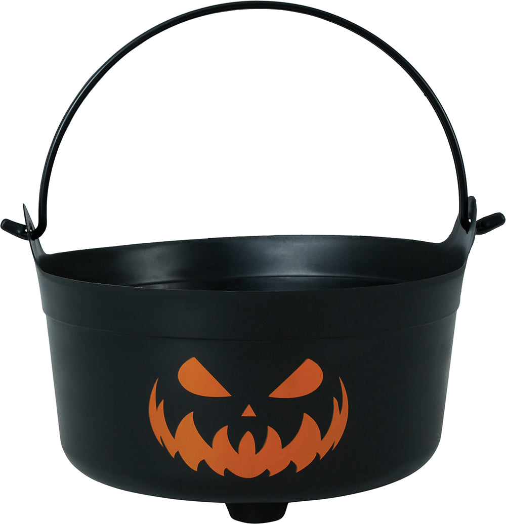 PUMPKIN CAULDRON, 24X23X15 CMS.