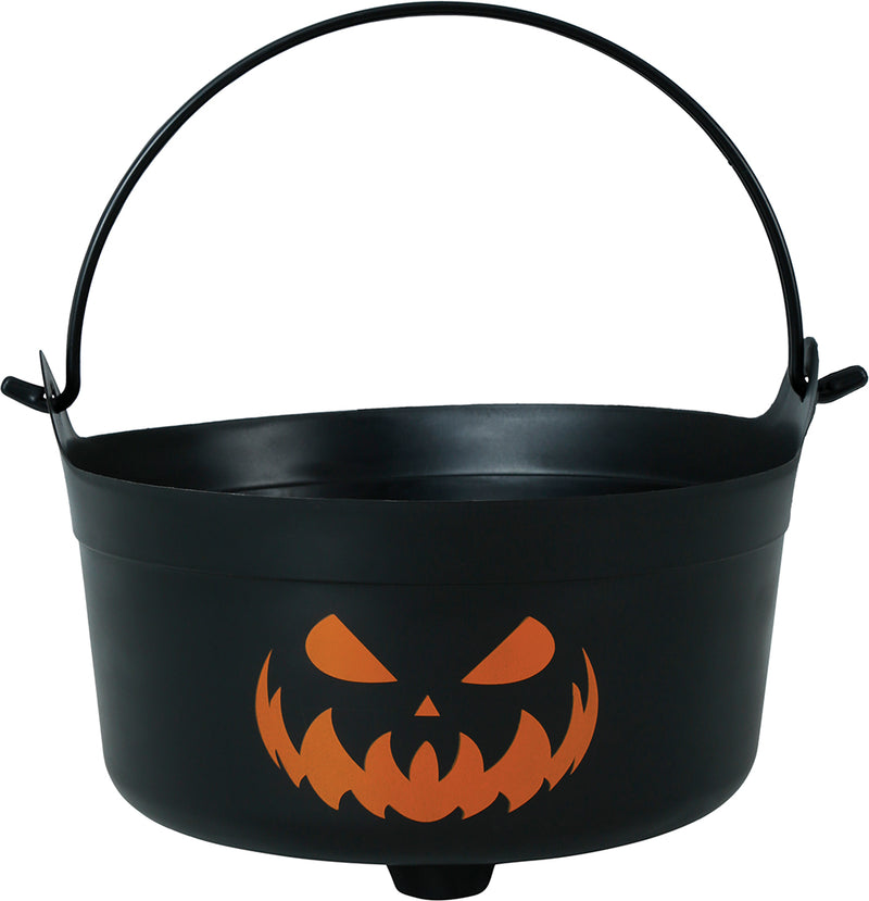 PUMPKIN CAULDRON, 24X23X15 CMS.