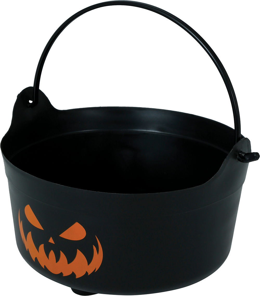 PUMPKIN CAULDRON, 24X23X15 CMS.