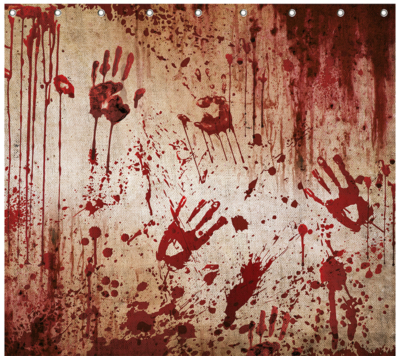 BLOODY SHOWER CURTAIN, 200X180 CMS