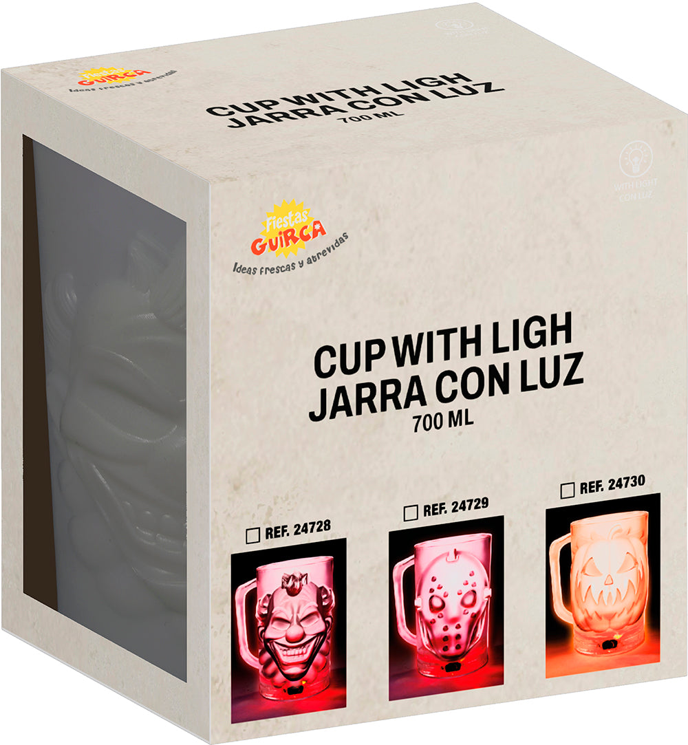 JUG WITH LIGHT, 500 ML, 10X14 CM