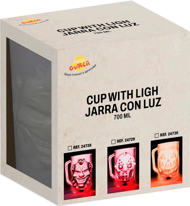 JUG WITH LIGHT, 500 ML, 10X14 CM