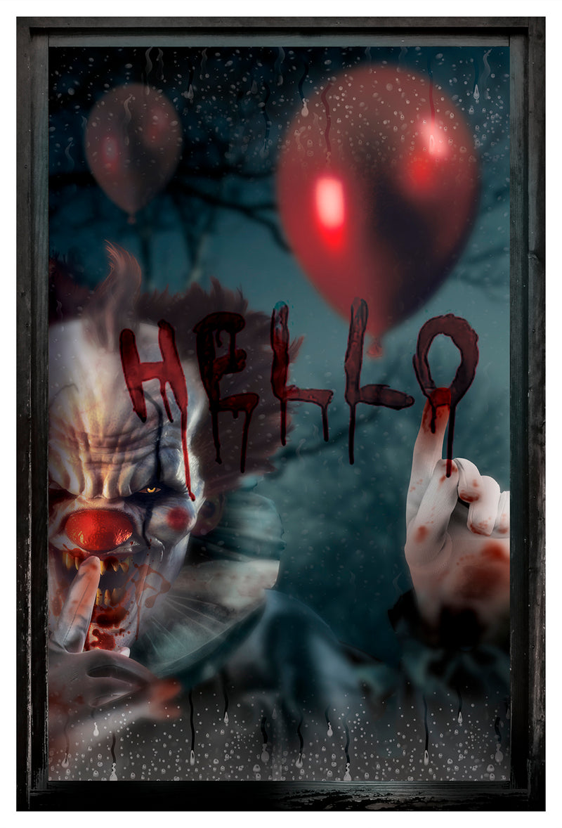 SCARY WINDOW DECORATION, 80X120 CM