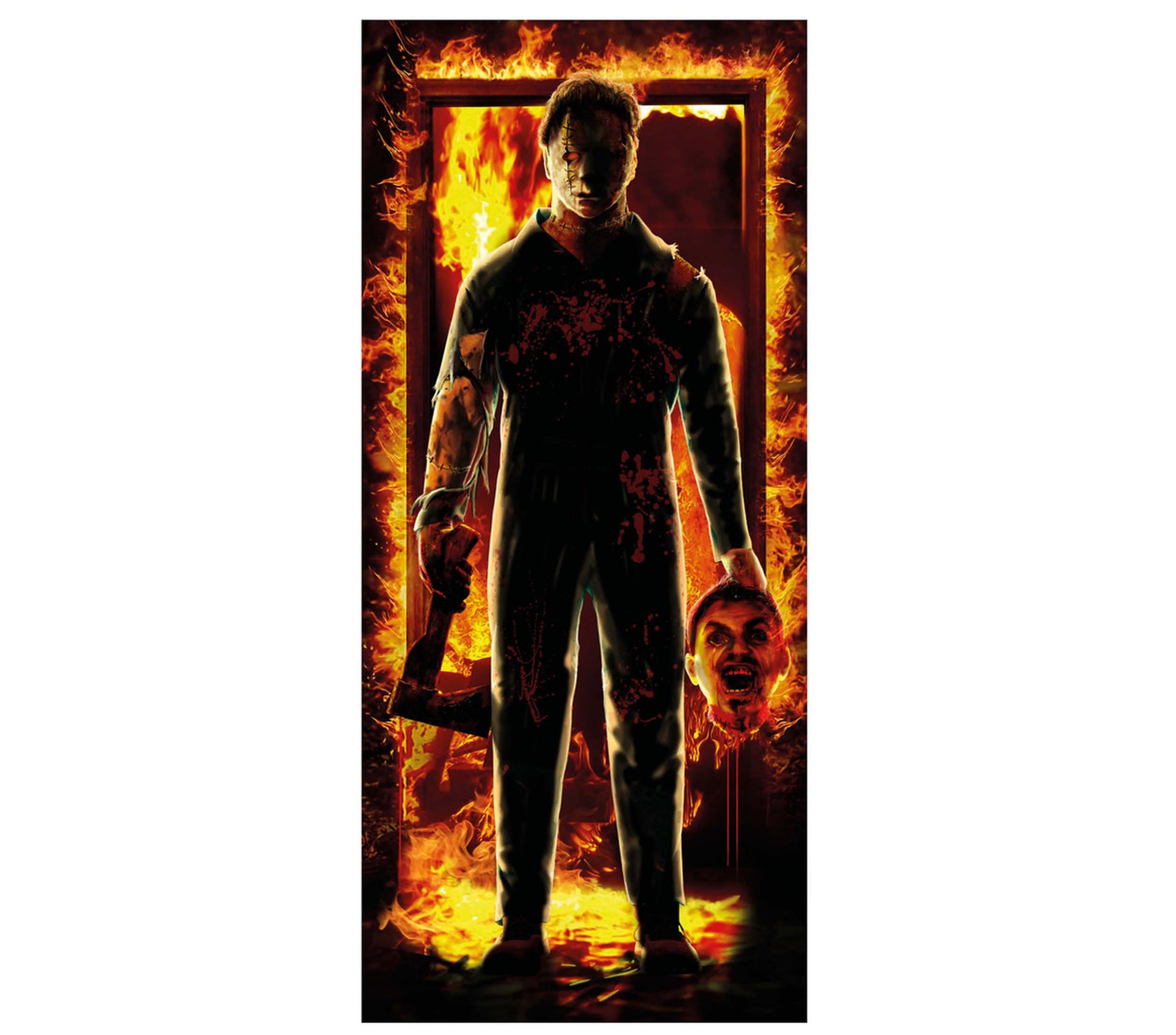 SCARY DOOR DECORATION, 80X180 CM