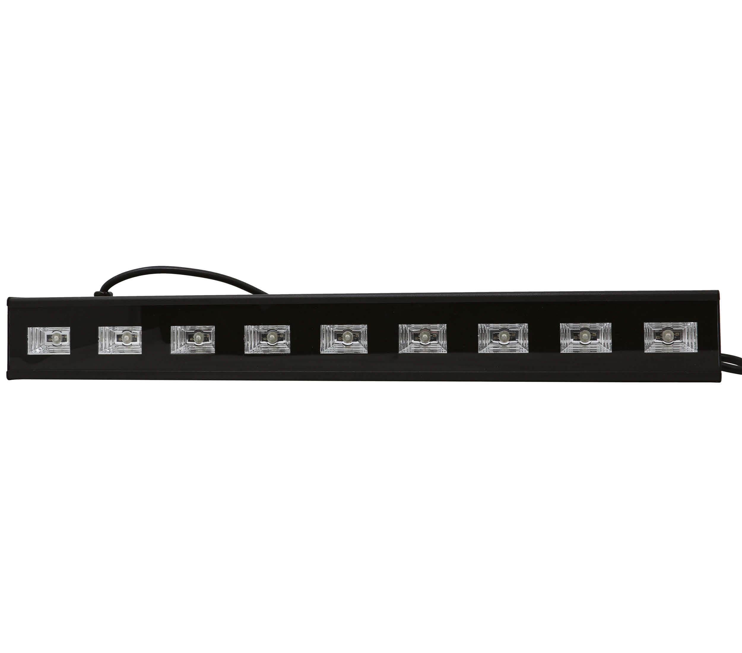 9 LED UV BLACK LIGHT, 9X3 W, INDOOR
