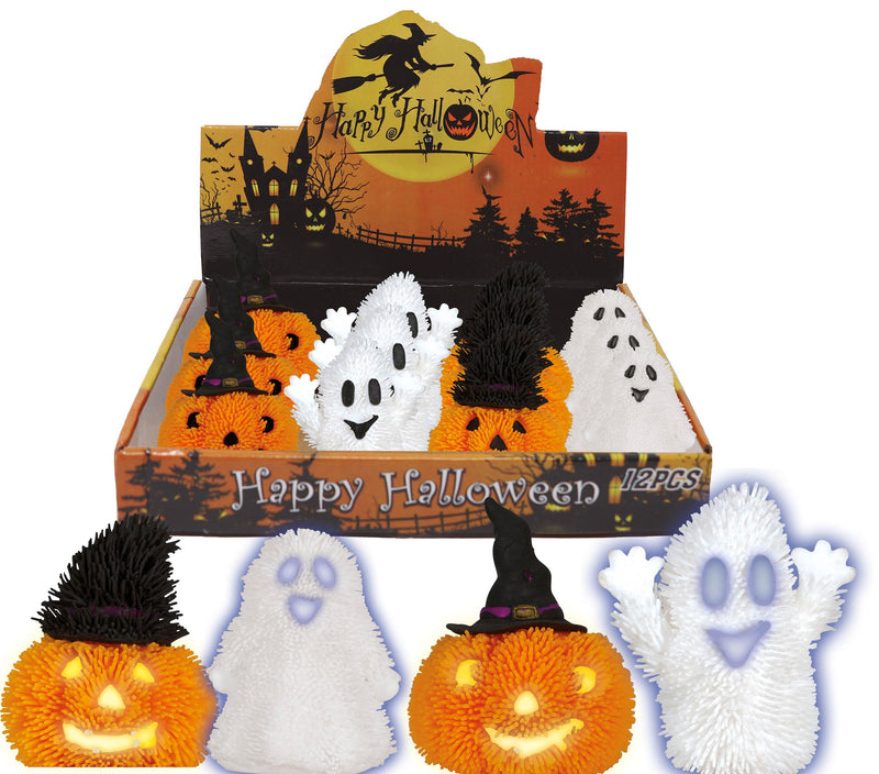 BOX OF 12 ASSORTED RUBBER DOLLS, WITH LIGH, 7 CMS