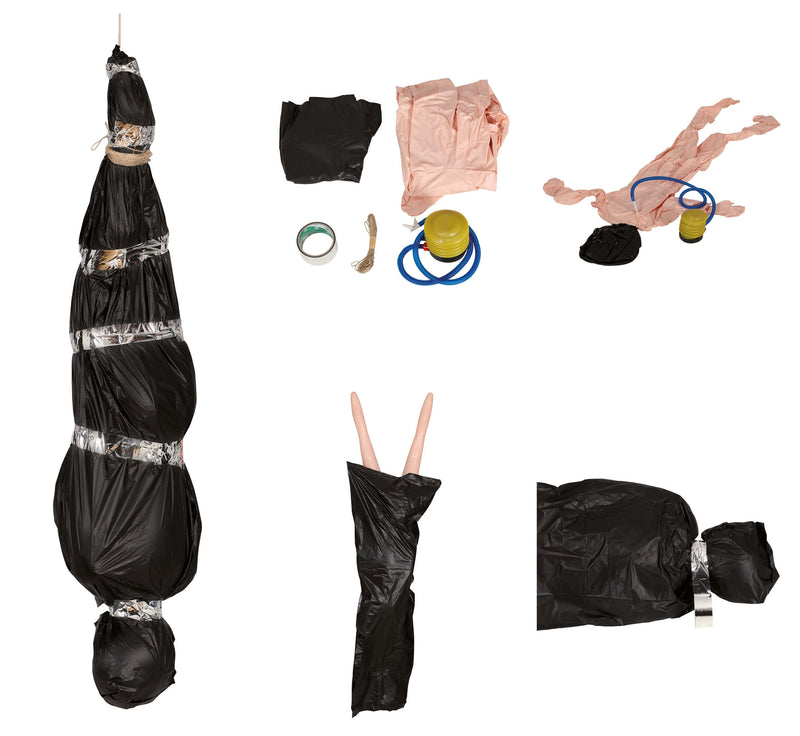 INFLATABLE SET OF DEAD MAN IN A BAG 178 CMS.