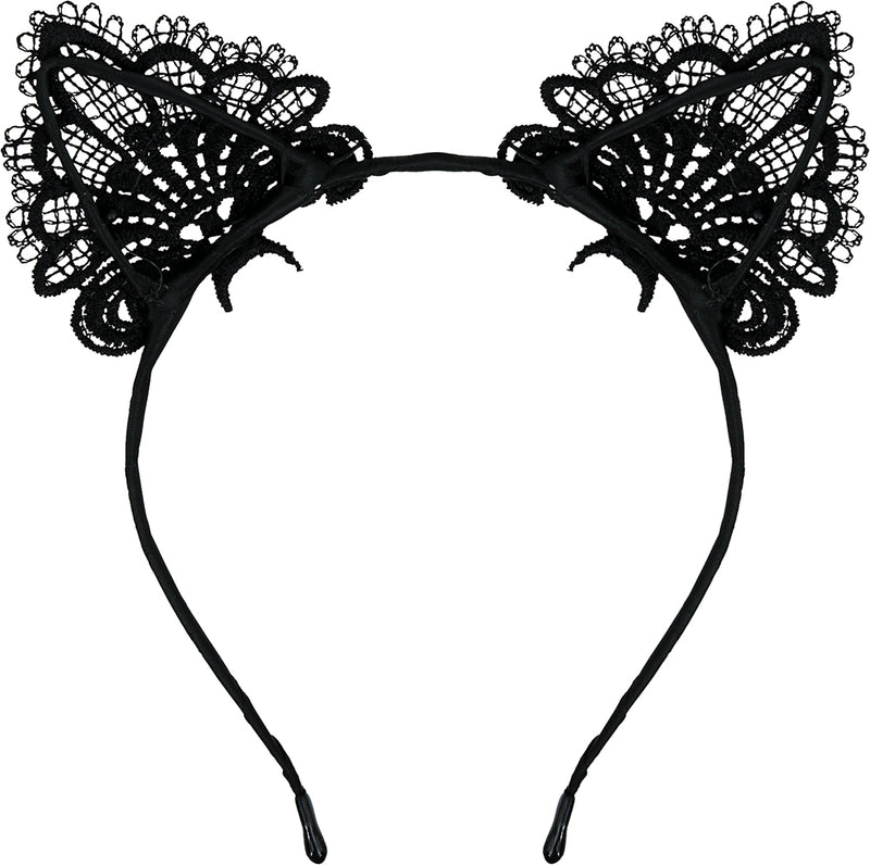 EMBROIDERED KITTY HEADBAND
