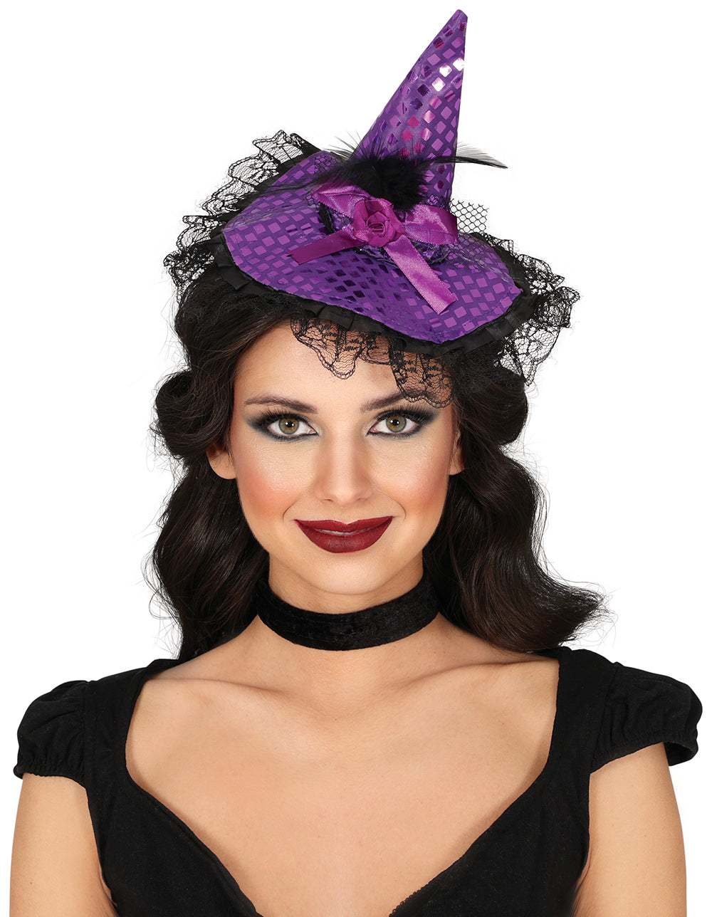 PURPLE WITCH HAT HEADBAND