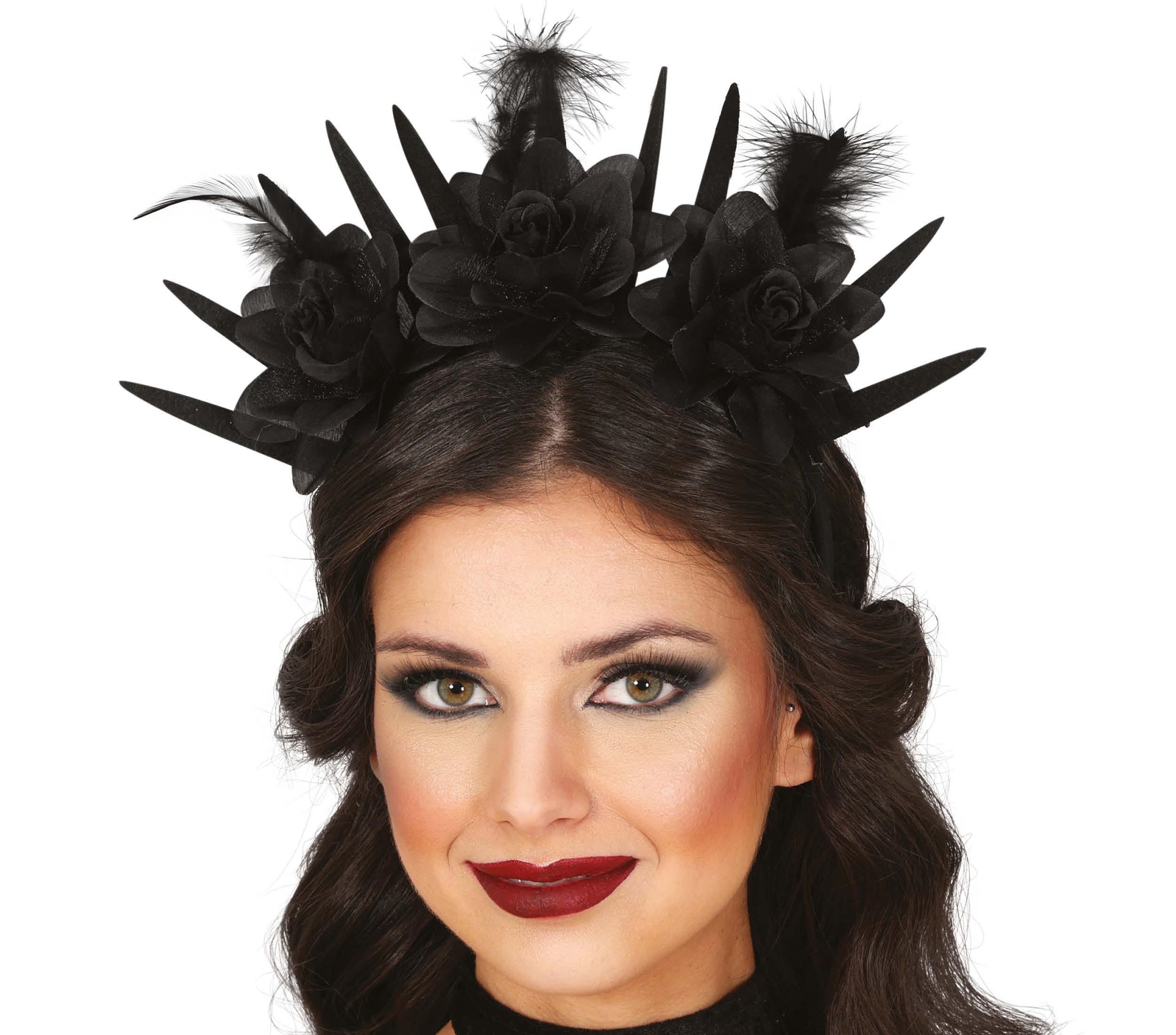 BLACK FLOWER HEADBAND