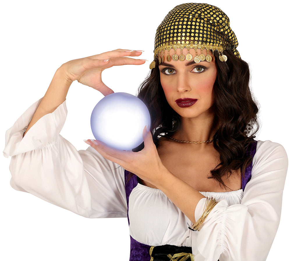 FORTUNE TELLER LIGHT BALL, COLOR CHANGE, 12 CM