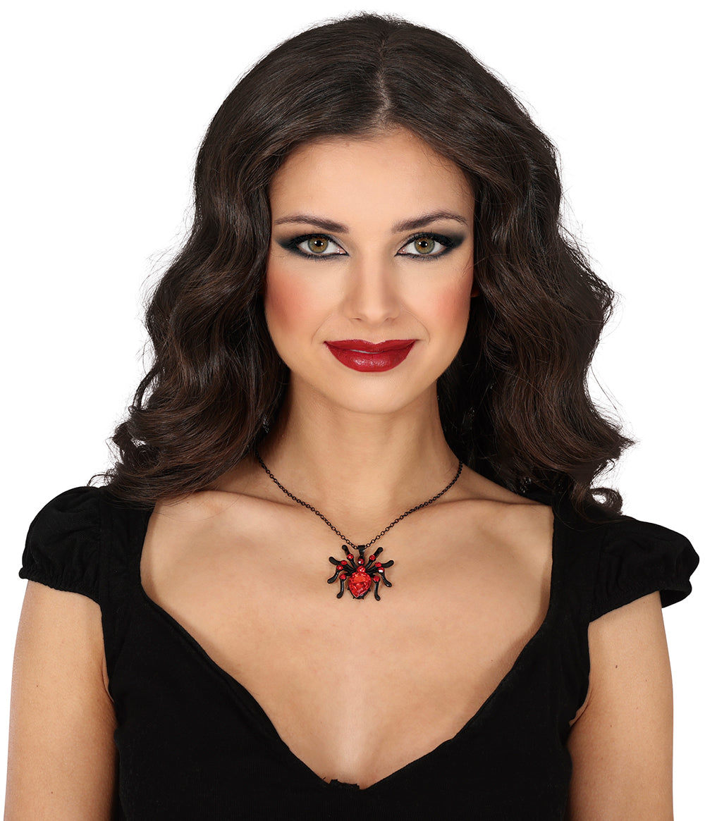 SPIDER NECKLACE WITH RUBY 6 CMS