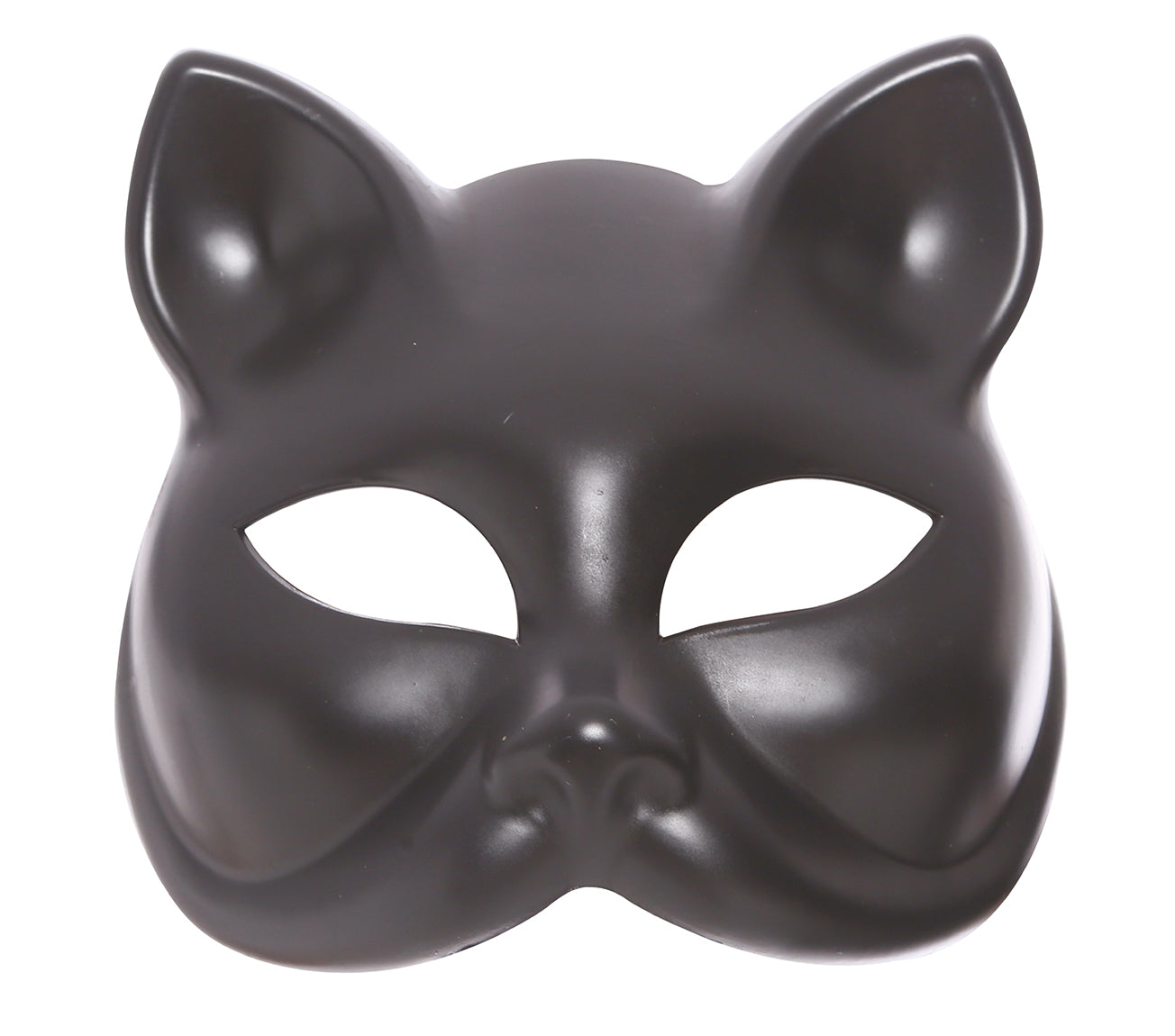 BLACK KITTY MASK, PVC
