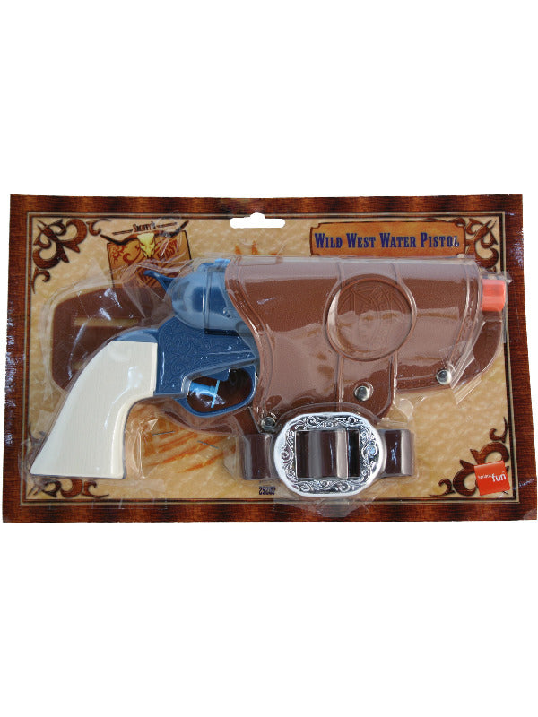 Western Water Pistol, Single Blue Gun, 25x13cm - 2
