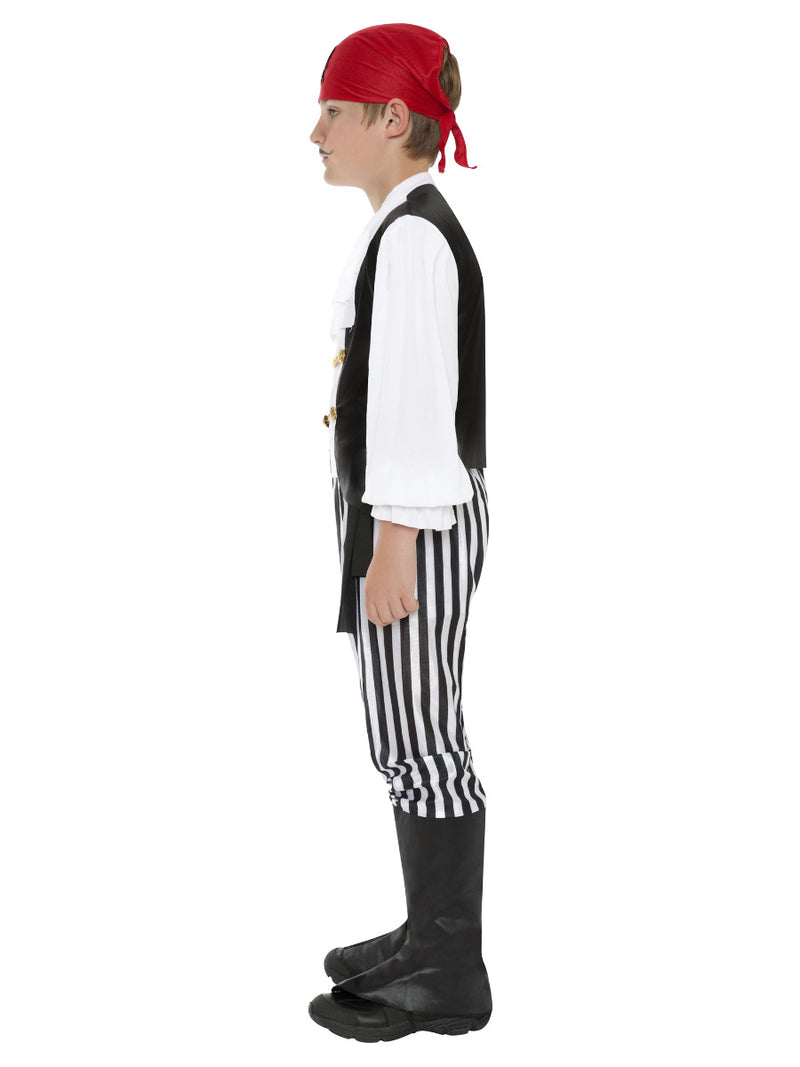 Pirate Costume, Black & White - 4