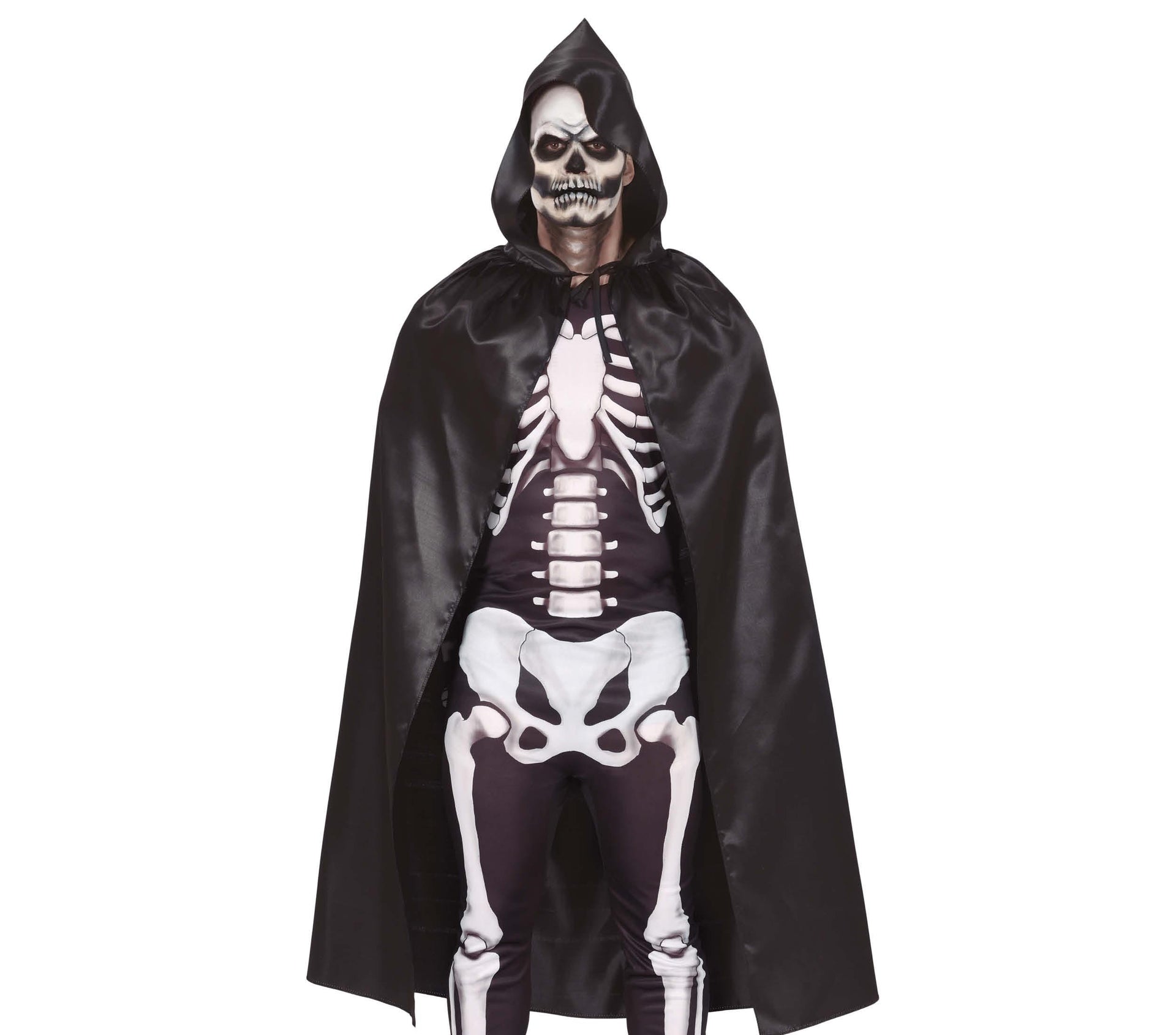 BLACK CAPE WITH HOOD 120 CMS