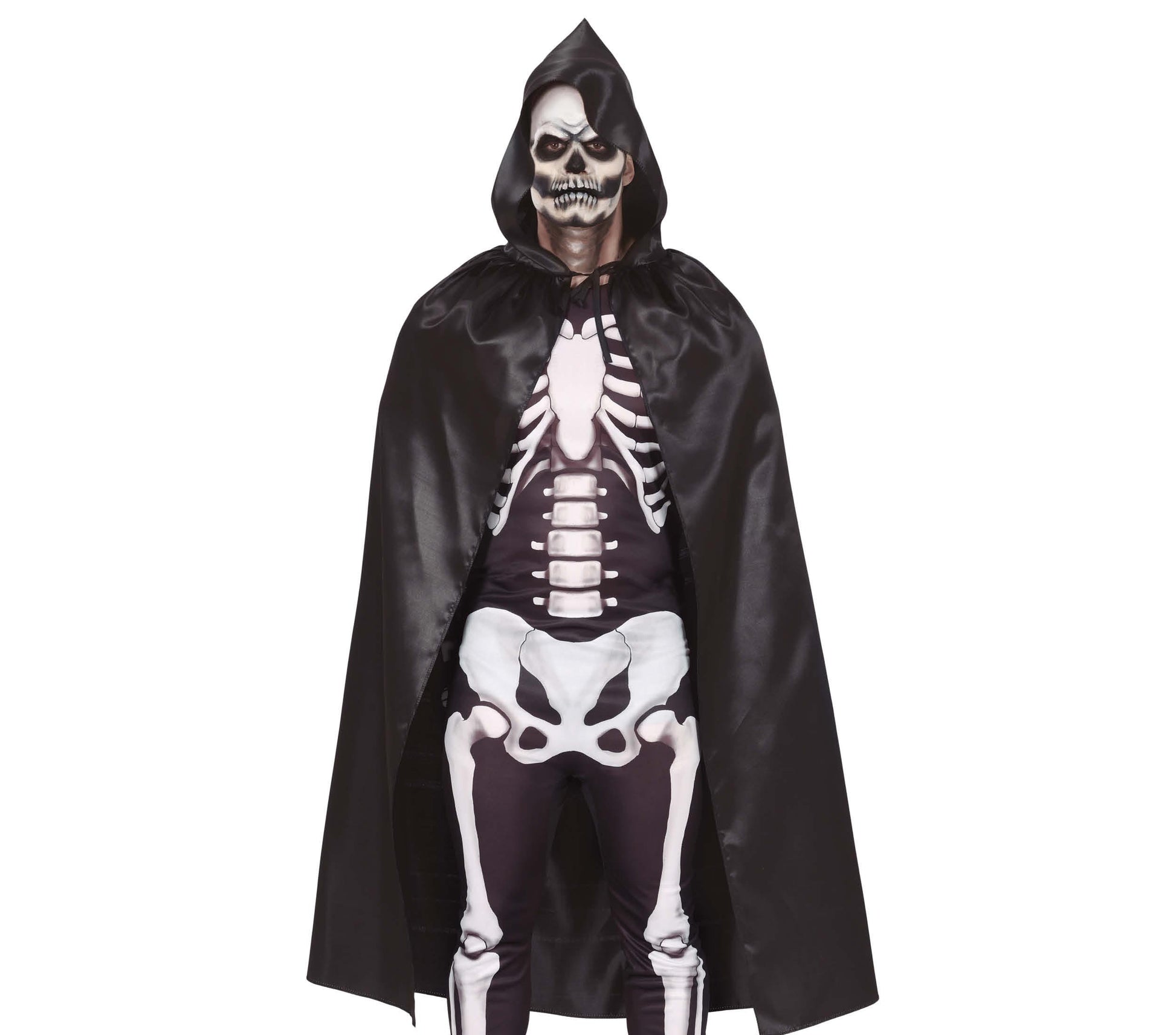 BLACK CAPE WITH HOOD 120 CMS
