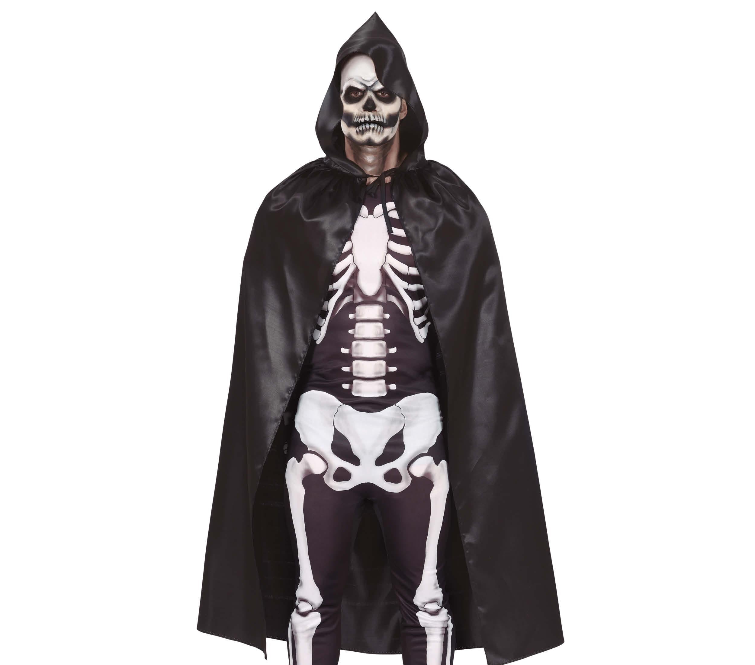 BLACK CAPE WITH HOOD 120 CMS