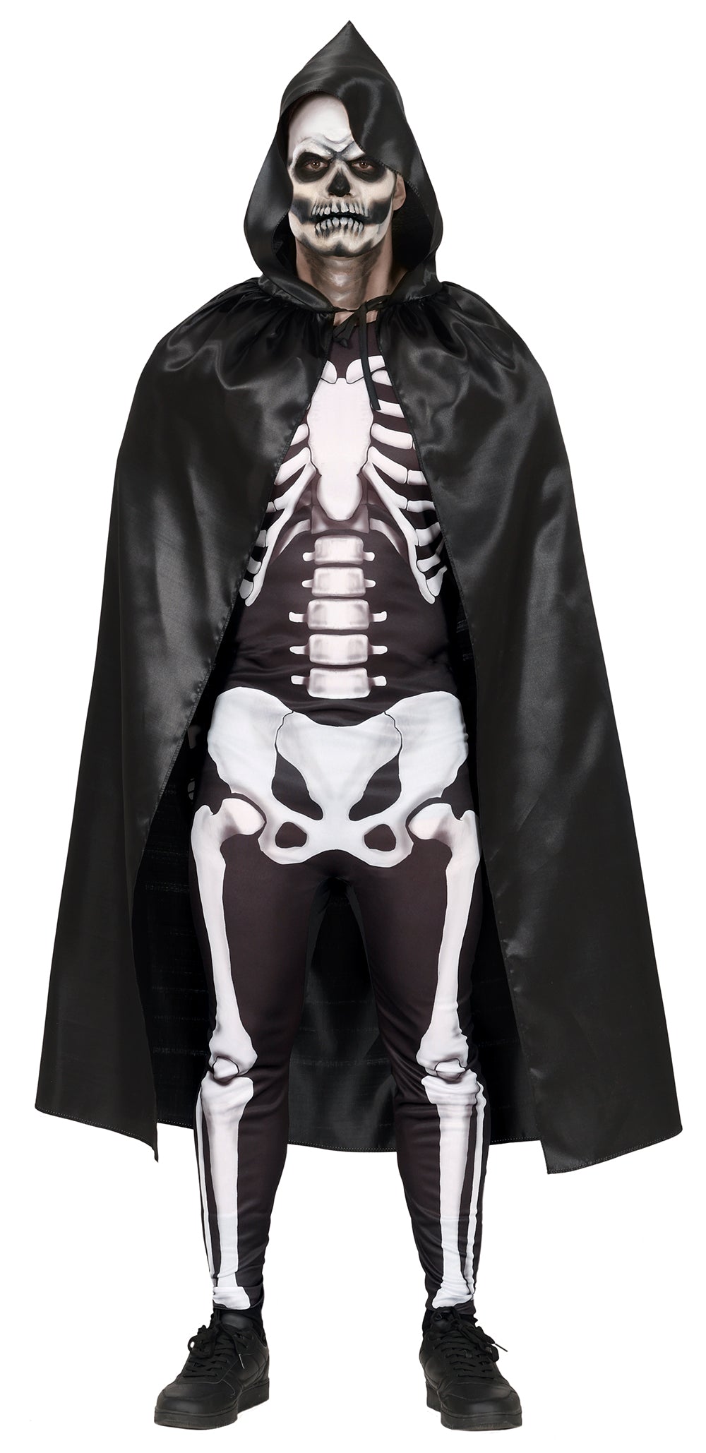 BLACK CAPE WITH HOOD 120 CMS