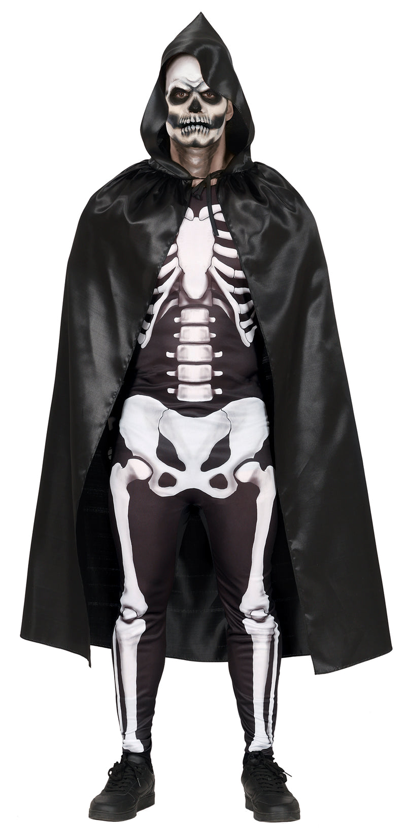 BLACK CAPE WITH HOOD 120 CMS