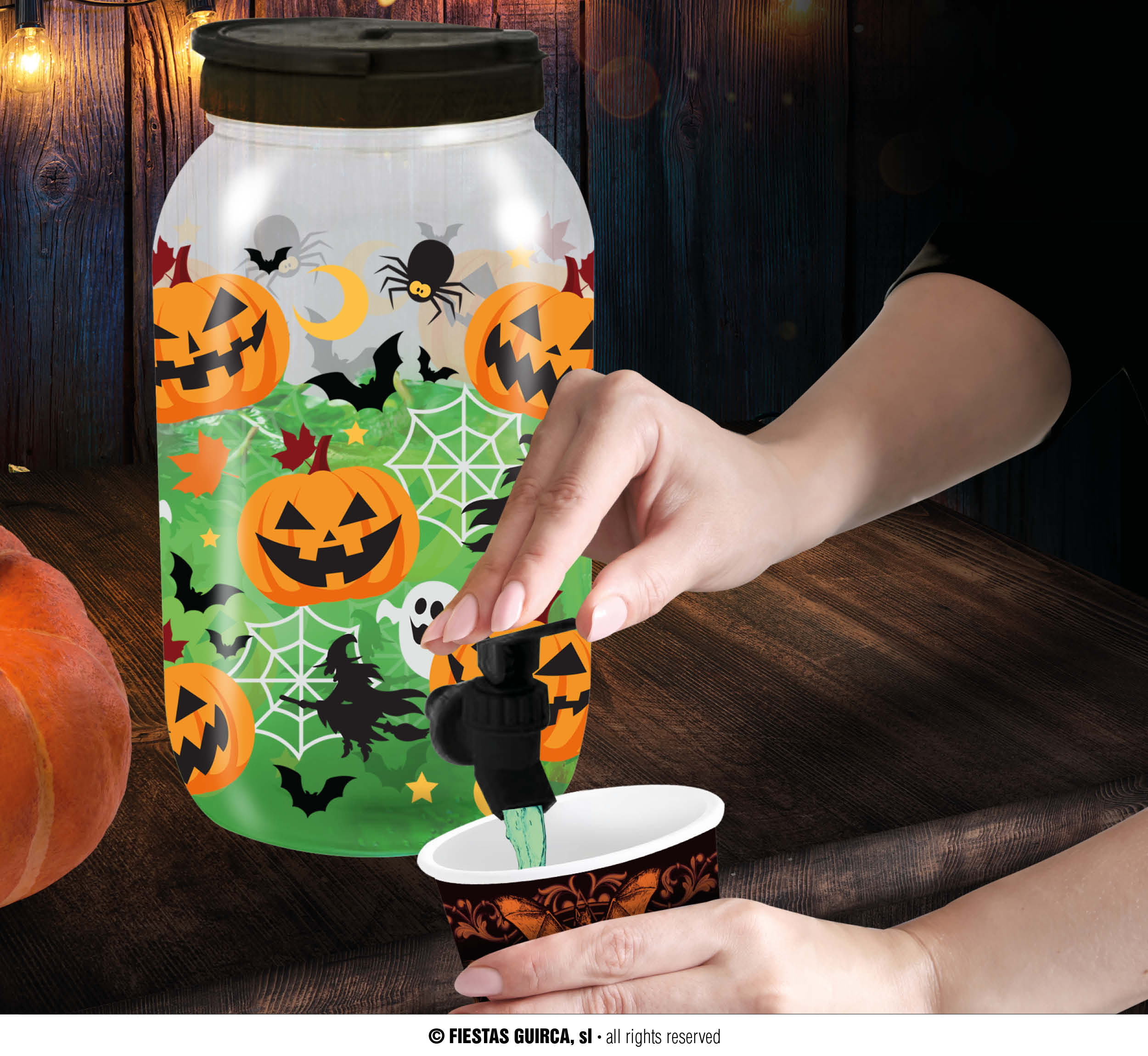 PUMPKIN DRINK DISPENSER 22X18X27 CM