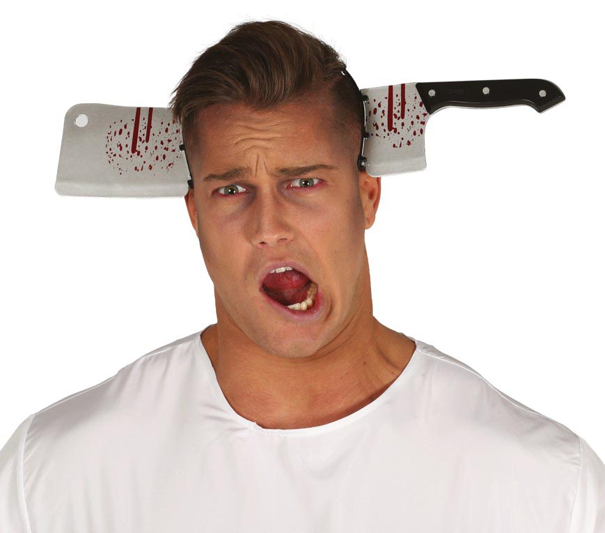 BLOODY BUTCHER KNIFE TIARA 35 CM