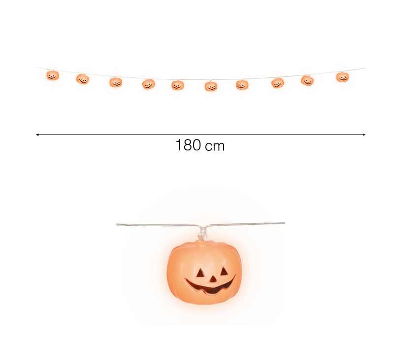 LIGHT GARLAND 12 SKULLS 220 CM