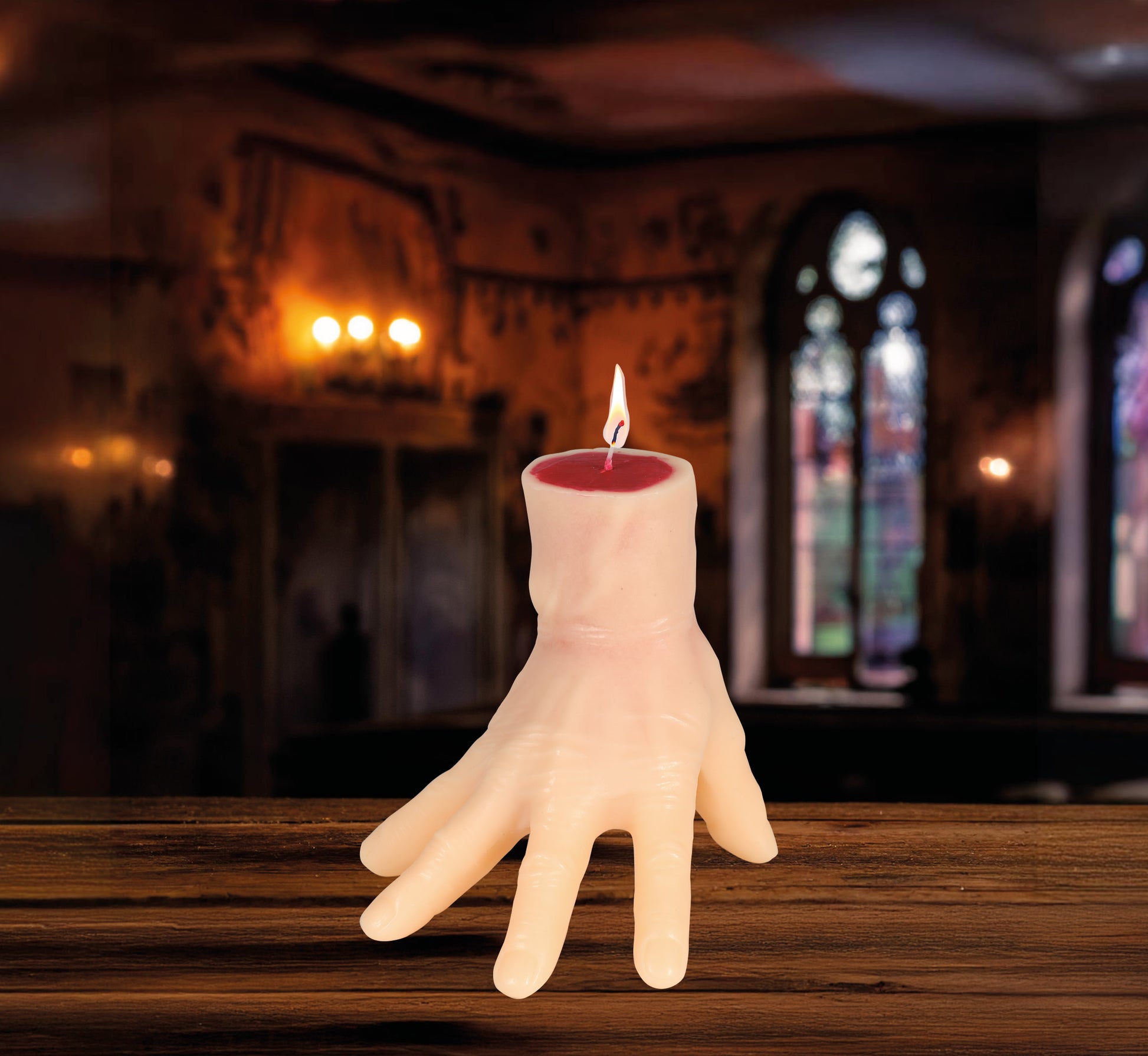 BLOODY HAND CANDLE 15 CM