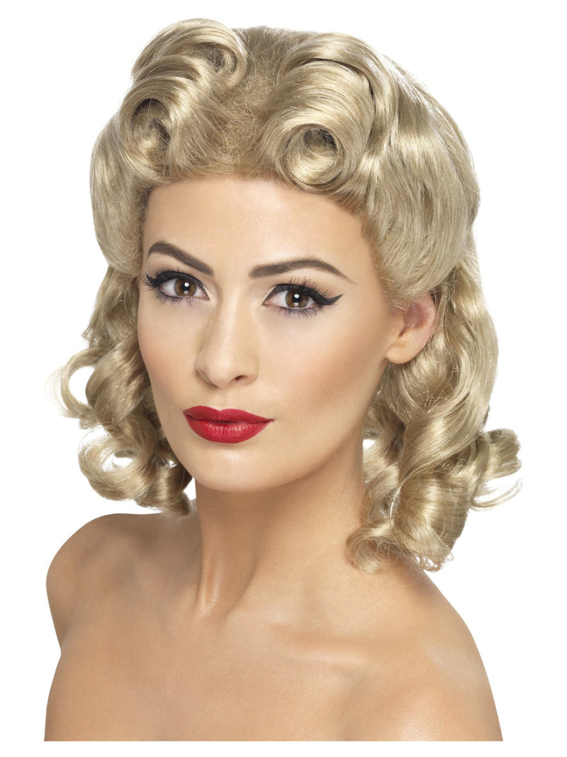 40s Sweetheart Wig, Blonde - 1