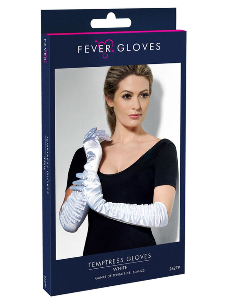 Temptress Gloves, White - 3