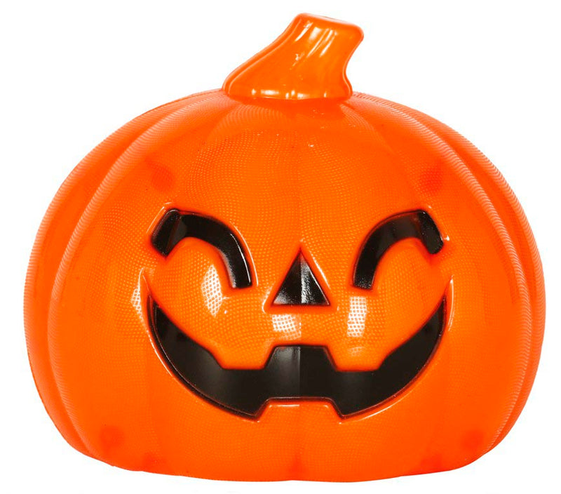 PUMPKIN WITH LIGHT, PLASTIC, 10 CMS.
