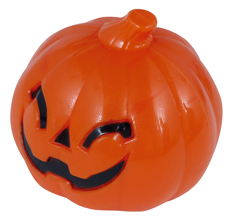 PUMPKIN WITH LIGHT, PLASTIC, 10 CMS.
