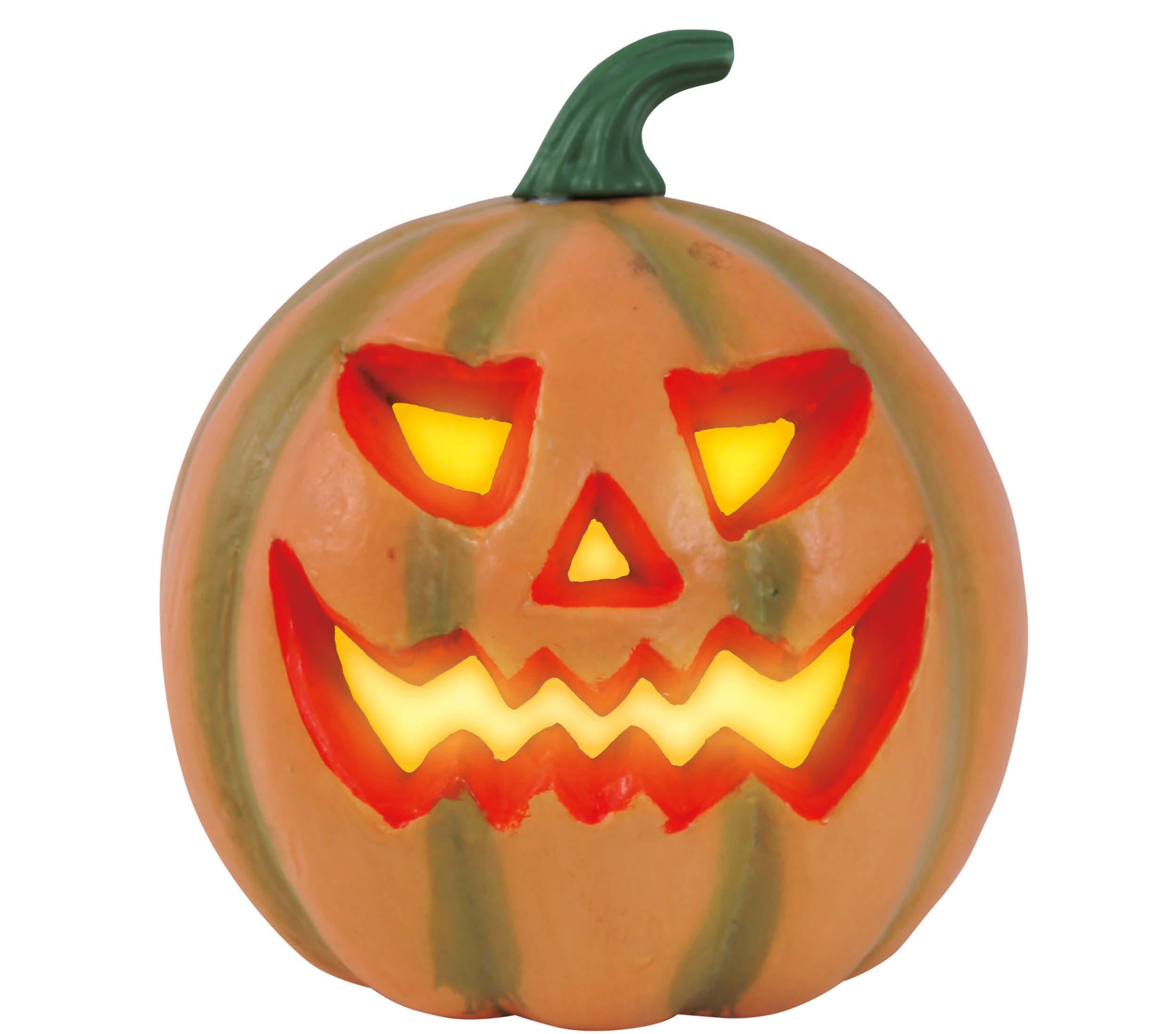 FOAM PUMPKIN WITH LIGHT 24 CMS