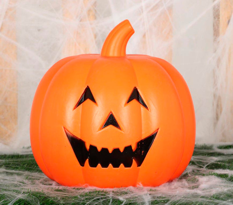 PUMPKIN WITH LIGHT AND SOUND, PVC, 32 CM
