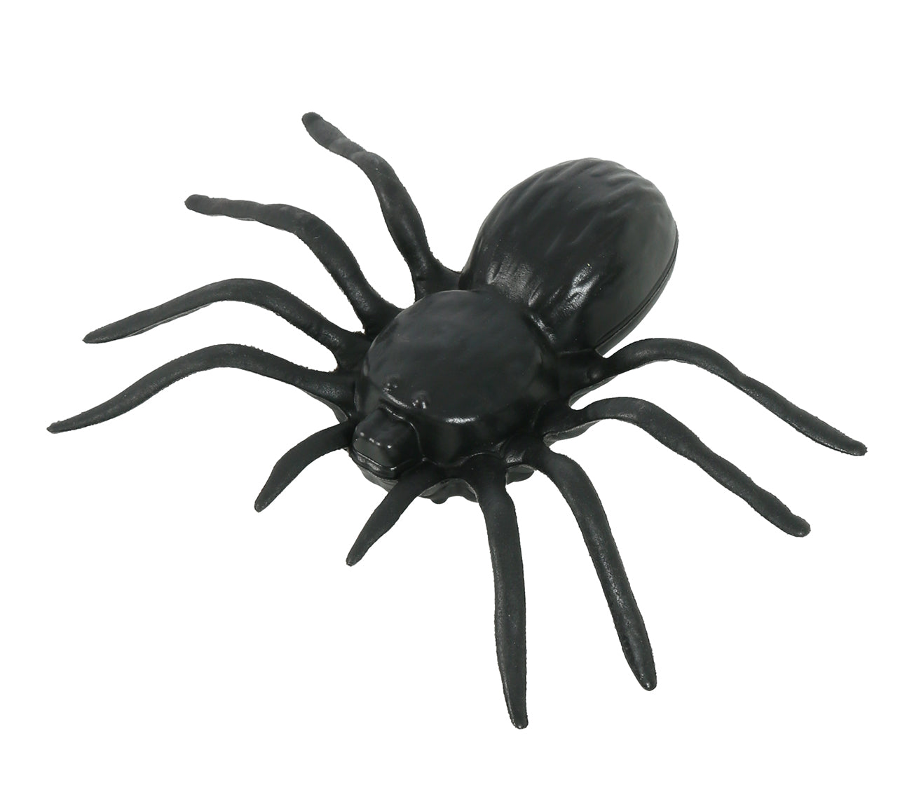4 PLASTIC SPIDERS 10 CMS