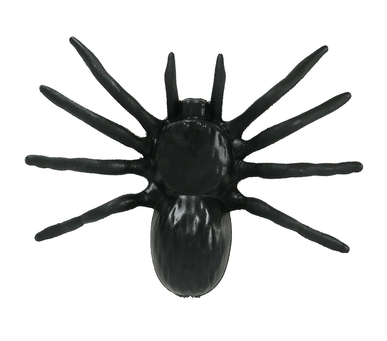 4 PLASTIC SPIDERS 10 CMS