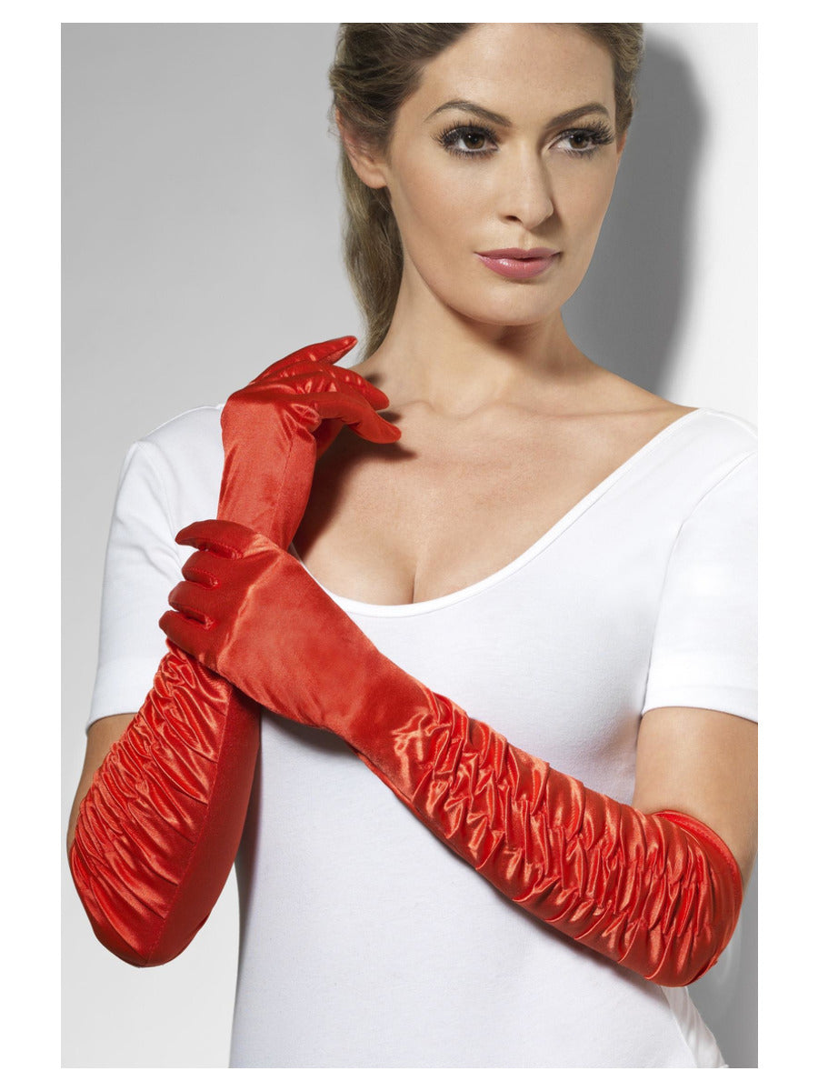 Temptress Gloves, Red - 1